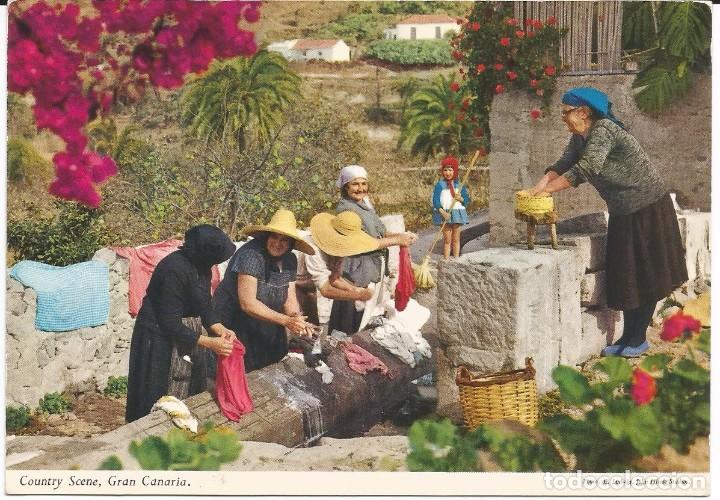 Postales: [POSTAL] Gran Canaria. T&iacute;pico rinc&oacute;n del interior de la isla (sin circular)