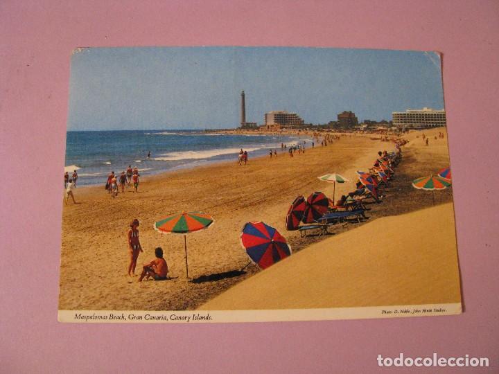 Postales: POSTAL DE GRAN CANARIA. PLAYA MASPALOMAS. SIN CIRCULAR. - Foto 1