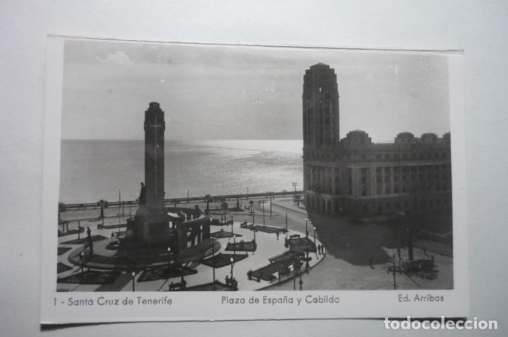 Postcards: POSTAL STA. CRUZ TENERIFE - PL.ESPA&Ntilde;A Y CABILDO  CM