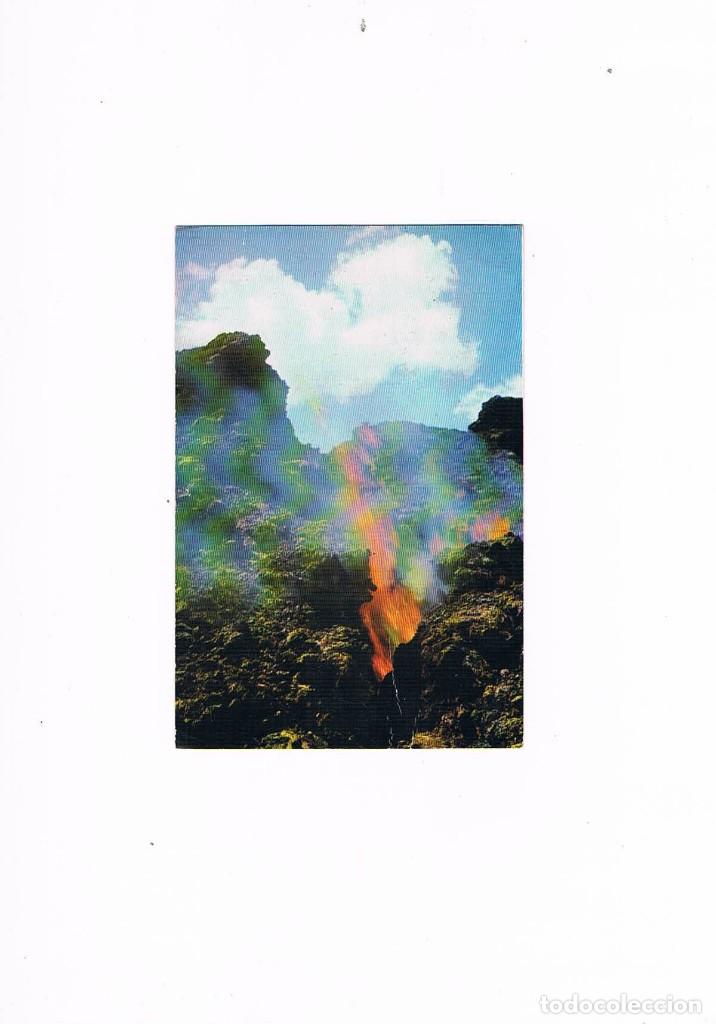 Postales: POSTAL ANTIGUA CANARIAS SIN CIRCULAR ISLOTE DE HILARIO MONTA&Ntilde;A DE FUEGO ESCRITA POR DETRAS