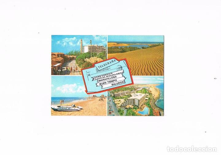 Postales: POSTAL ANTIGUA CANARIAS SIN CIRCULAR GRAN CANARIA PLAYA MASPALOMAS DIVERSOS ASPECTOS