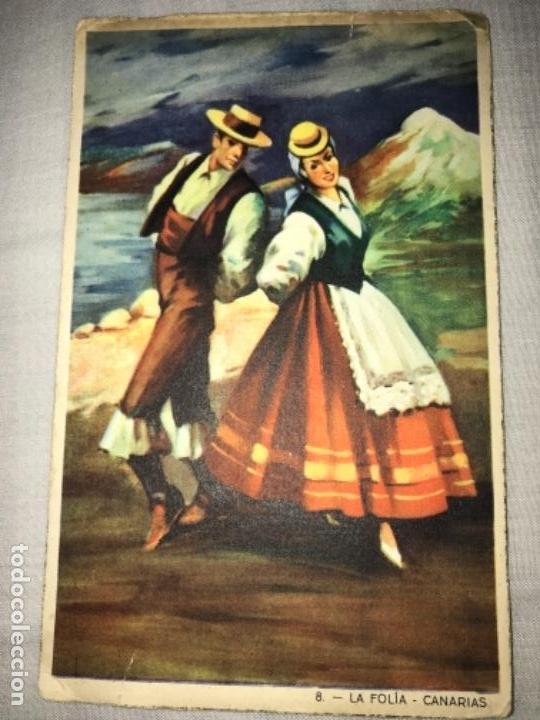 Cartoline: ANTIGUA POSTAL CANARIAS LA FOLIA NUM 8 SERIE 1635