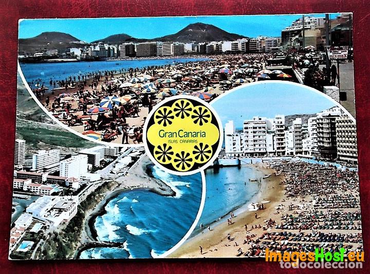 Cartes Postales: Gran Canarias. Varias vistas. Colecci&oacute;n Perla. Usada