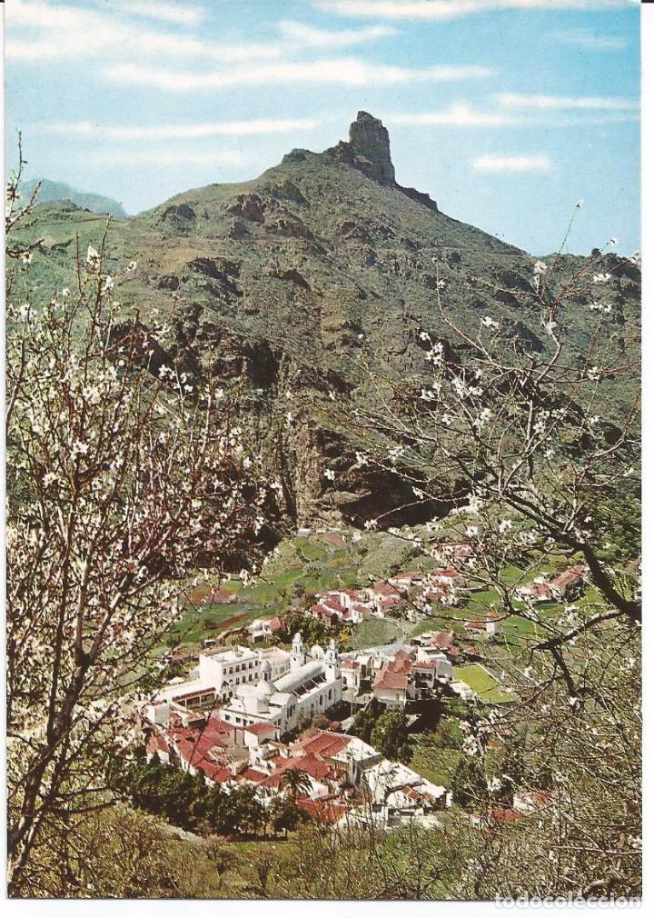 Postales: [POSTAL] Vista general de Tejada y monte Bentaiga al fondo. Gran Canaria (sin circular)