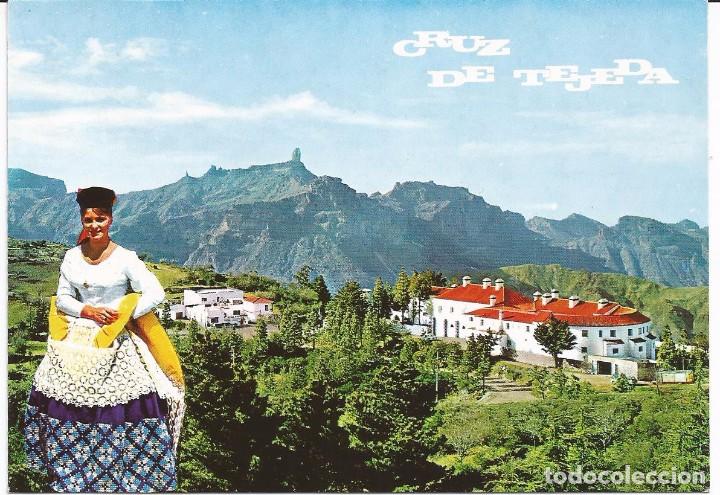 Postales: [POSTAL] Parador nacional de Tejada. Al fondo Roque Nublo. Gran Canaria (sin circular)