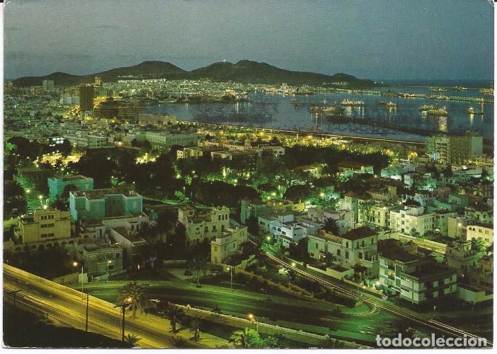 Postales: [POSTAL] Vista nocturna de la ciudad. Gran Canaria (circulada)