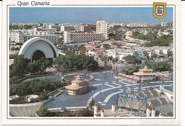 Postales: [POSTAL] Plaza Centrum. Iglesia Ecum&eacute;nica. Playa del Ingl&eacute;s. Gran Canaria (sin circular)