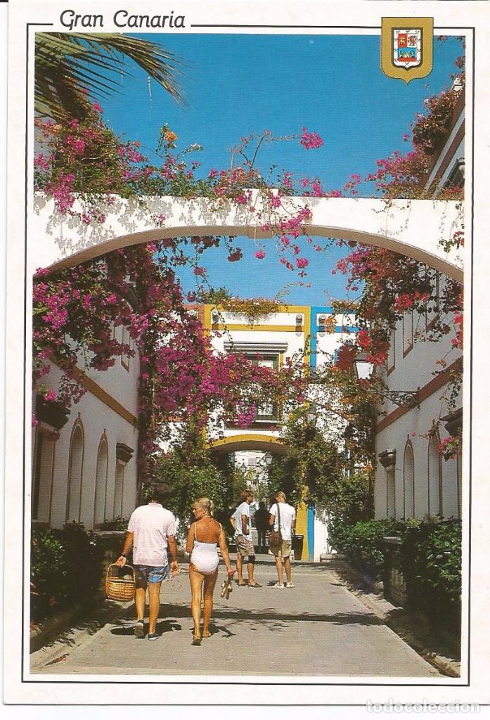 Postales: [POSTAL] Calle t&iacute;pica del Puerto de Mog&aacute;n. Gran Canaria (sin circular)