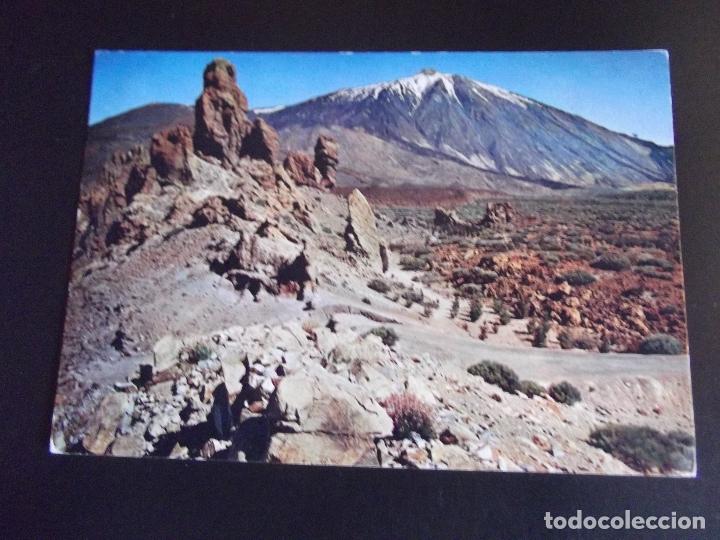 Cartes Postales: CANARIAS-V46-CIRCULADA-TENERIFE-TEIDE Y LAS CA&Ntilde;ADAS