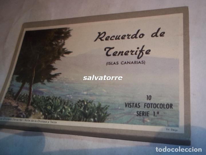 Cartes Postales: RECUERDO DE TENERIFE.DIEZ POSTALES. FOTOCOLOR.SERIE 1.ISLAS CANARIAS.PERFECTO