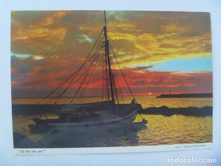 Postcards: POSTAL DE LAS ISLAS CANARIAS : CREPUSCULO VESPERTINO .. POSTAL IMPRESA EN IRLANDA