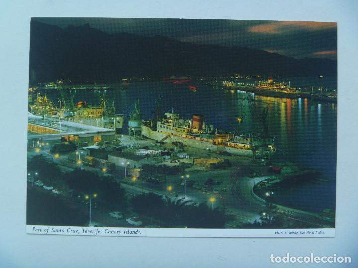 Postcards: POSTAL DE SANTA CRUZ DE TENERIFE ( CANARIAS ).  A&Ntilde;OS 60, BARCO EN PUERTO. EDITADA EN IRLANDA