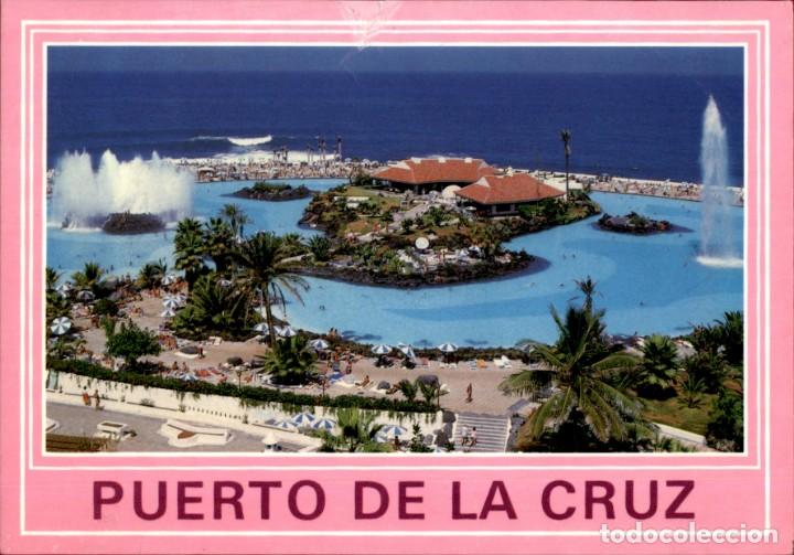 Postkarten: Puerto de la Cruz &ndash; Lago artifical de Martianez &ndash; Circulada