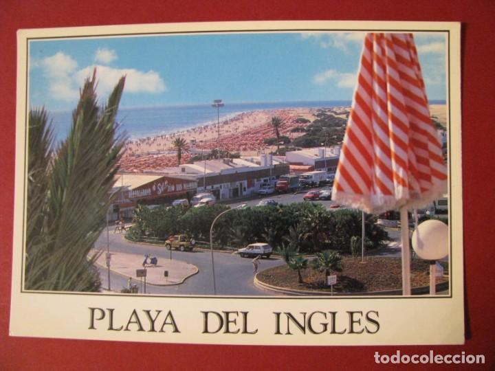 Postales: POSTAL DE PLAYA DEL INGLES (GRAN CANARIA). ED. BRITO. ESCRITA.
