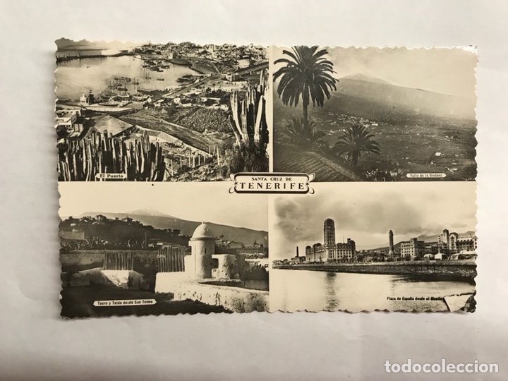 Cartoline: SANTA CRUZ DE TENERIFE. ( 2 ) Postal Recordatorio. (sin identificar editor) h.1950?