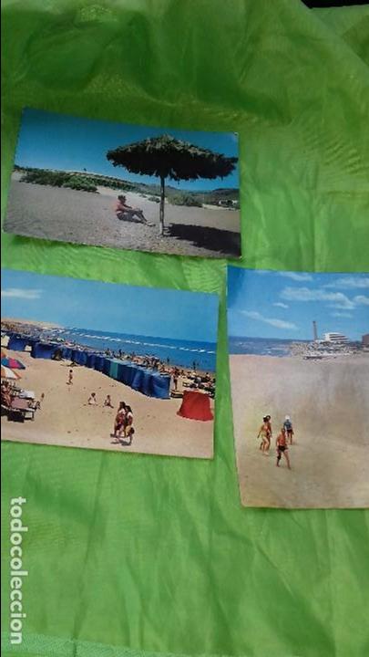 Postales: 3 antigua postales maspalomas y san agustin gran canaria a&ntilde;os 60.no escrita