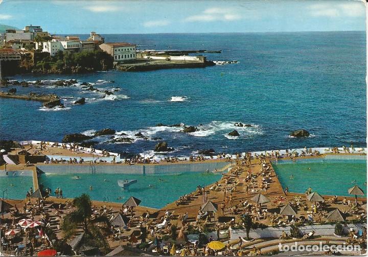 Postales: [POSTAL] Magn&iacute;ficas piscinas del 'Lido san Telmo'. Puerto de la Cruz (Tenerife) (circulada)