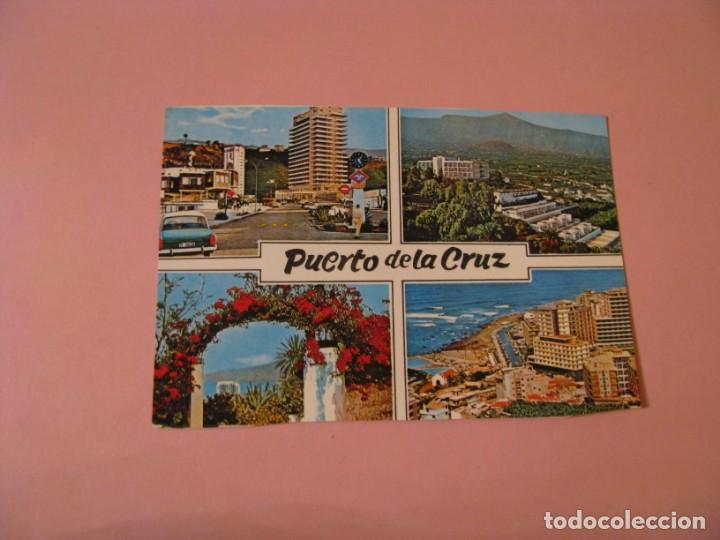 Cartes Postales: POSTAL DE PUERTO DE LA CRUZ. ED. GASTEIZ. RECORTADA DE BLOCK DE TIPO ACORDE&Oacute;N.