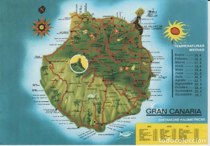 Postales: (10759) GRAN CANARIA . MAPA - Foto 1