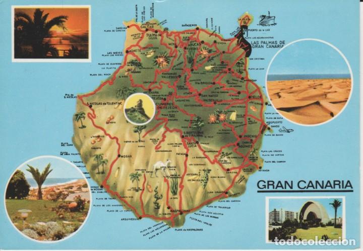 Postales: (2017) GRAN CANARIA . MAPA