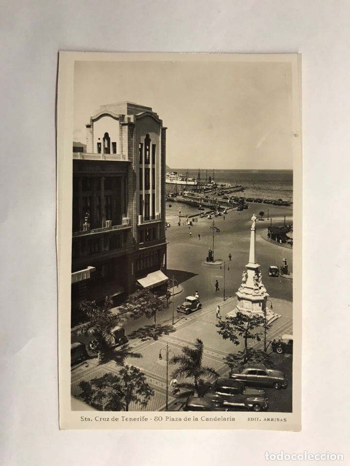 Cartoline: SANTA CRUZ DE TENERIFE. Postal. Animada No.80, Plaza de la Candelaria. Edita: ediciones Arribas