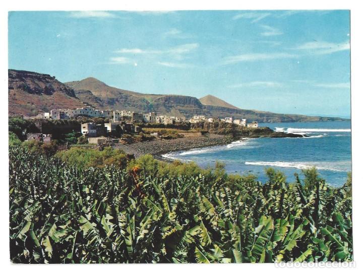Cartoline: PUEBLO EL ROQUE.- N&ordm; 29, VISTA GENERAL AL FONDO MONTA&Ntilde;A GALDAR. GRAN CANARIAS- SIN CIRCULAR