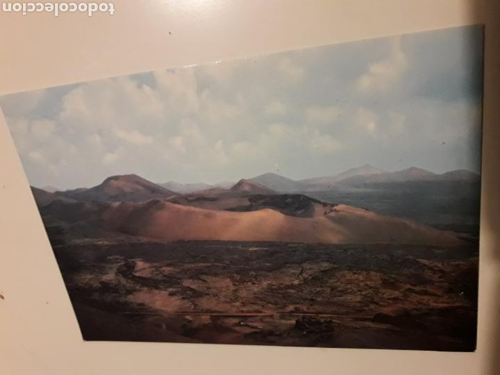 Postales: Postal arrecife de Lanzarote monta&ntilde;as del fuego