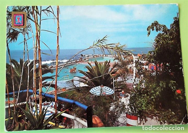 Postales: Puerto de la Cruz. 85 Piscina Lido San Telmo. Escudo de Oro. Nueva. Color