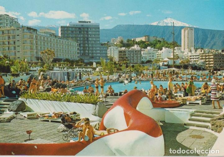 Postkarten: PUERTO DE LA CRUZ (TENERIFE) VISTA PARCIAL CON EL TEIDE - EDICIONES ANIBARRO N&ordm; 55 - CIRCULADA