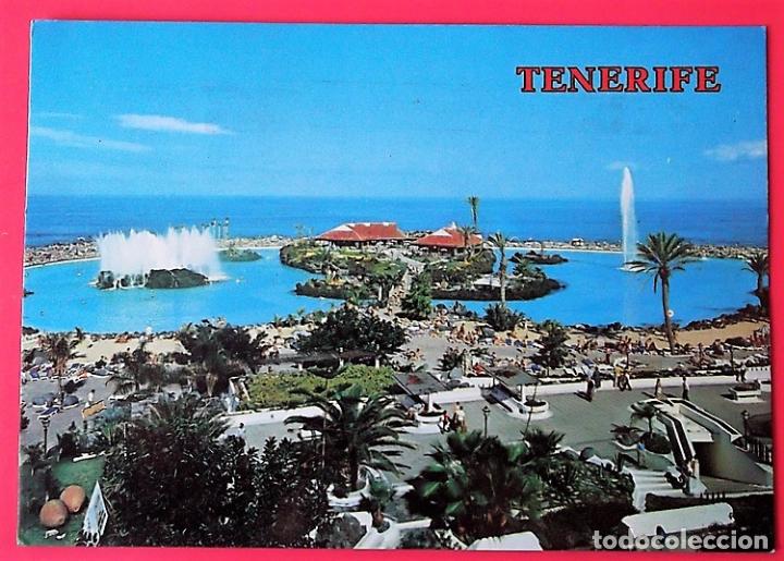 Postkarten: Puerto de la Cruz. 5582 Lago Marti&aacute;nez. Colecci&oacute;n Perla. Usada con sello. Color
