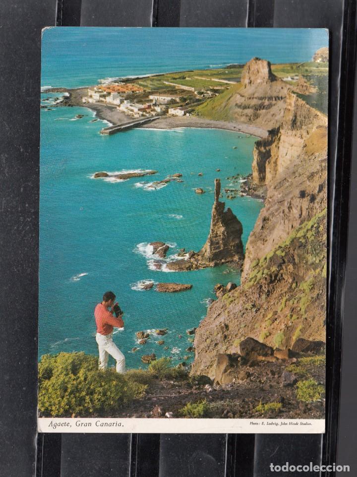 Postales: AGAETE. PUERTO Y PLAYA DE LS NIEVS.EL DEDO DE DIOS