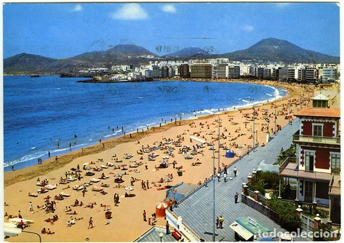 Postales: N&ordm; 1014 - LAS PALMAS DE GRAN CANARIA. Circulada en 1971. Ed. GLOBAL TRADERS.