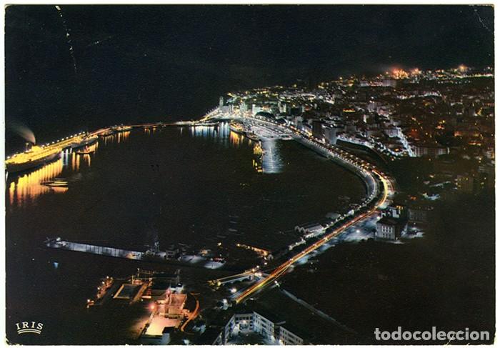 Postkarten: N&ordm; 20048 - SANTA CRUZ DE TENERIFE. Vista general de noche. Ed. IRIS.