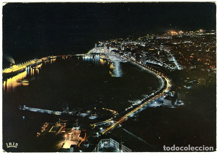 Postkarten: N&ordm; 20048 - SANTA CRUZ DE TENERIFE. Vista general de noche. Circulada en 1978. Ed. IRIS.