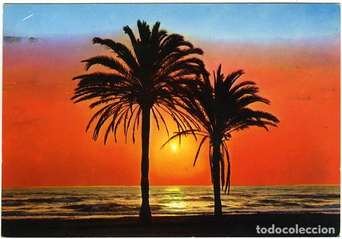 Postales: N&ordm; 5058 - GRAN CANARIA. Amanecer. Circulada en 1974. Ed. BEASCOA.