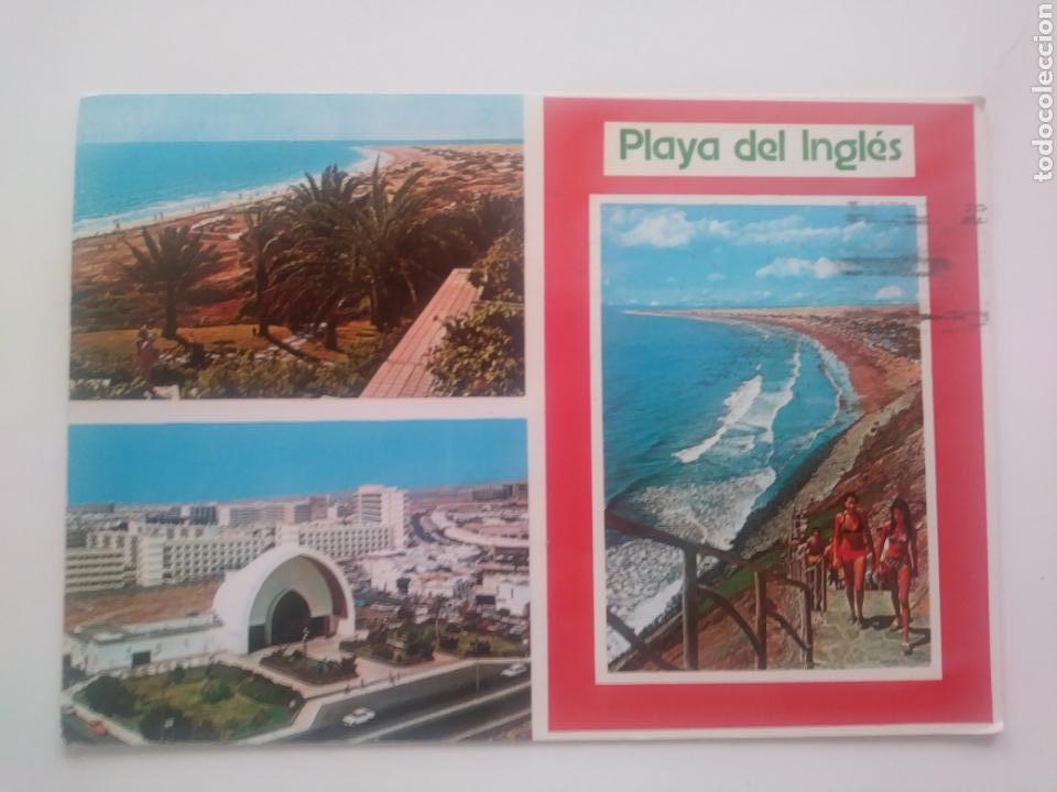Postales: Gran canarias:5122.playa del ingles.circulada.