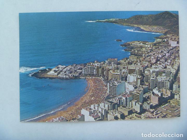 Postales: POSTAL DE GRAN CANARIAS : VISTA PARCIAL DE LA PLAYA DE LAS CANTERAS