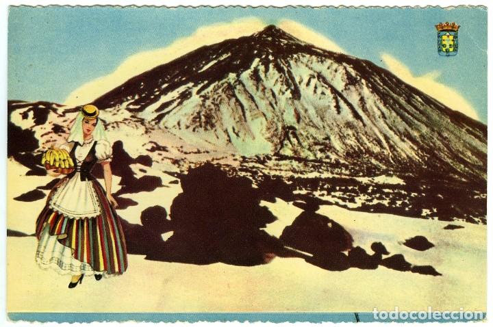 Postkarten: Serie XXXII - SANTA CRUZ DE TENERIFE. El Teide. Sin circular. Ed. P. ESPER&Oacute;N.