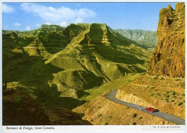 Postales: N&ordm; 2CT102 - GRAN CANARIA. Barranco de Fataga. Sin circular. Ed. JOHN HINDE.