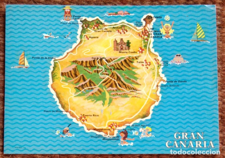 Postales: GRAN CANARIA - PLANO - Foto 1