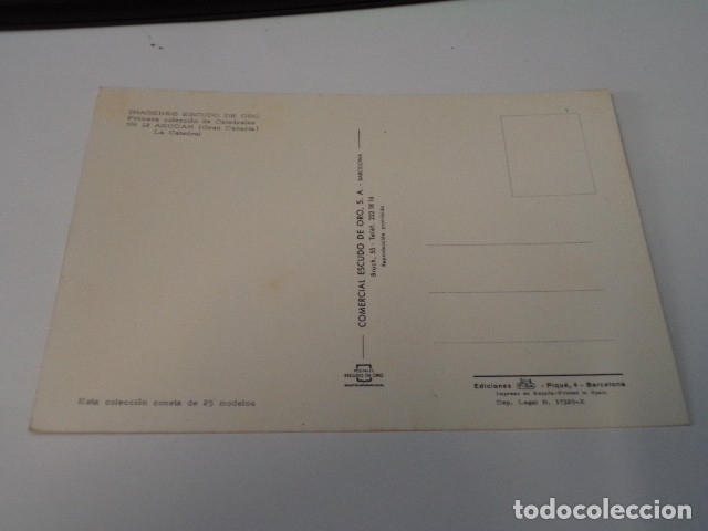 Postales: GRAN CANARIA - POSTAL ARUCAS - LA CATEDRAL - Foto 2
