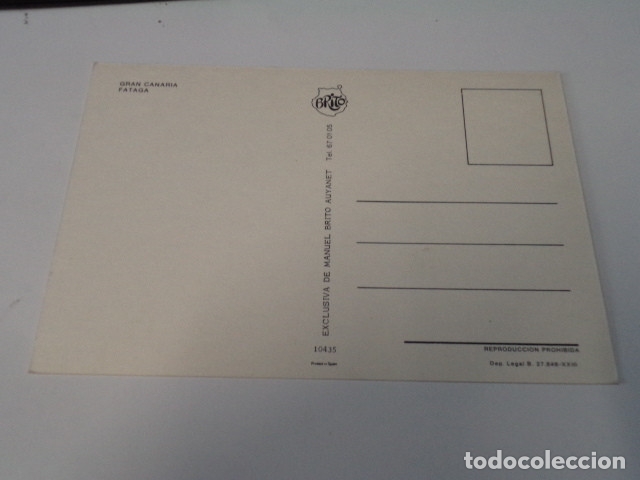 Postales: GRAN CANARIA - POSTAL FATAGA - Foto 2