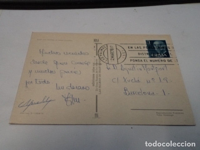Postales: GRAN CANARIA - POSTAL LAS PALMAS - Foto 2