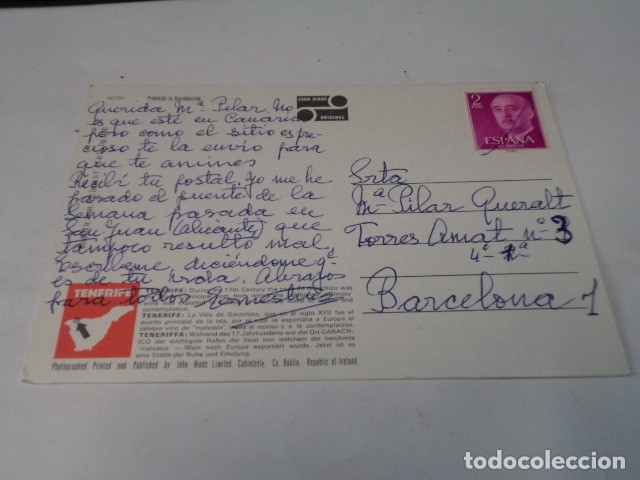 Postales: TENERIFE - POSTAL GARACHICO - Foto 2