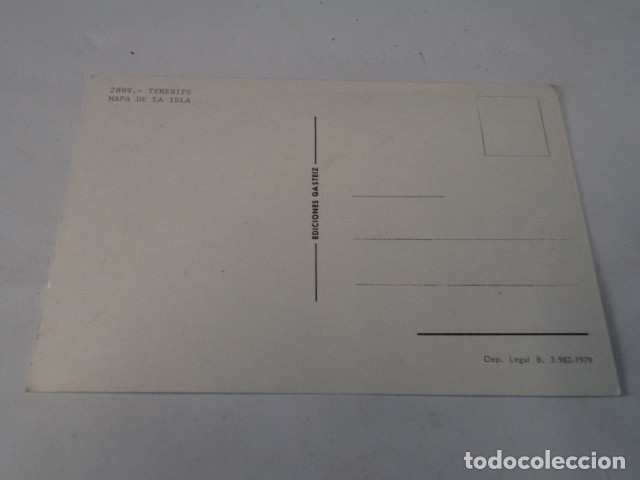 Postales: TENERIFE - POSTAL MAPA DE LA ISLA - Foto 2