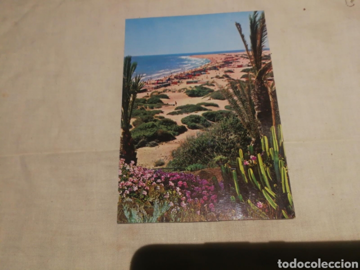 Postales: Postal antigua Costa Canaria playa del ingl&eacute;s