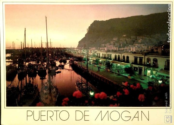 Postkarten: Puerto de Mogan. 218 Puerto canario. Usada. Color