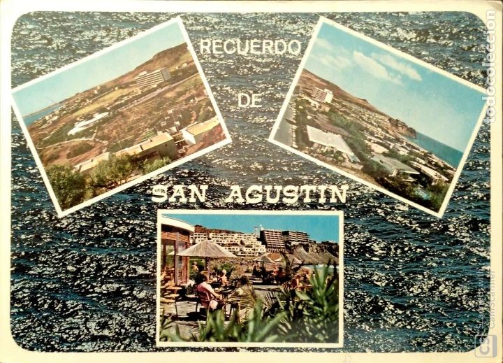 Postales: San Agust&iacute;n (Gran Canaria). 10184 Diferentes vistas. Philippe Mart&iacute;n. Nueva. Color