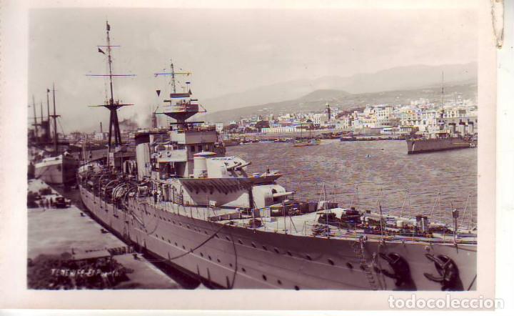 Postkarten: TENERIFE FOTO BAENA EL PUERTO BARCO DE GUERRA