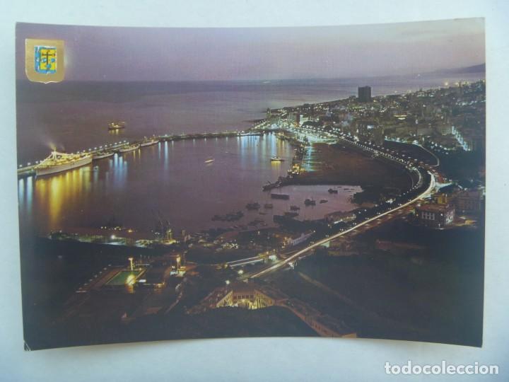 Cartoline: POSTAL DE SANTA CRUZ DE TENERIFE ( CANARIAS ): VISTA NOCTURNA DEL PUERTO
